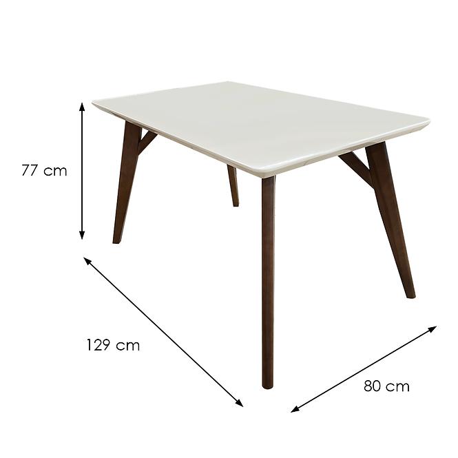 Stůl Flay 130X80 ořech/béžová
