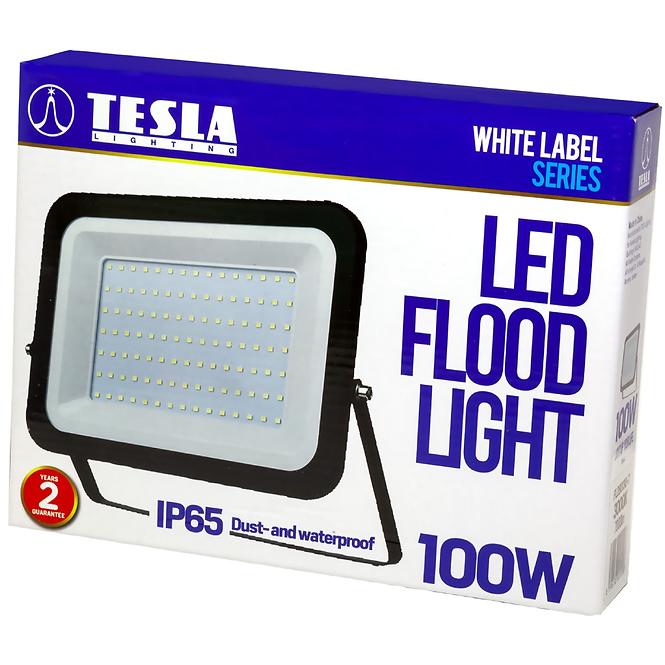 LED reflektor Tesla 100W, 8000lm, 230V, 3000K, Ra 70, 110st