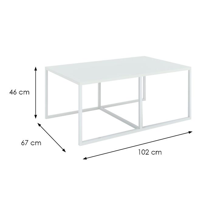 Konferenční stolek barbossa 2 bílá,2