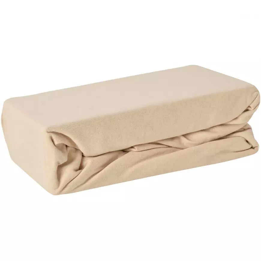 Jersey prostěradlo s gumičkou 115GSM 160x200 béžová