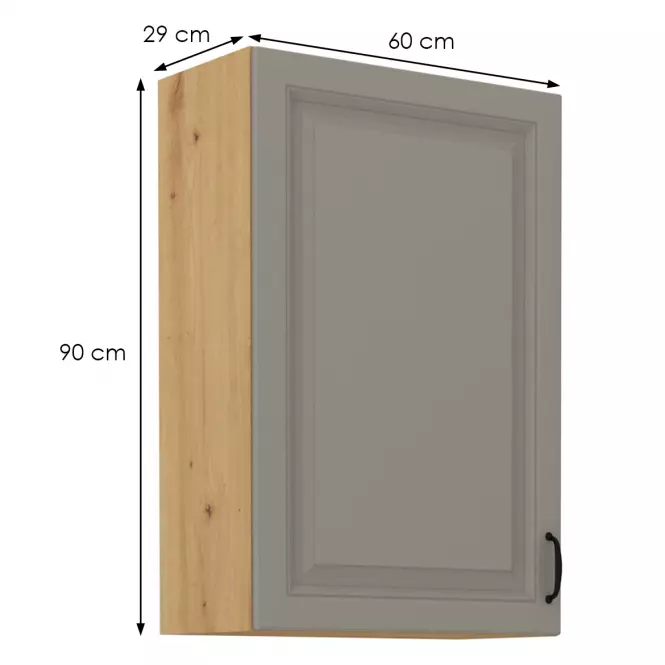 Kuchyňská Skříňka Stilo claygrey/artisan 60G-90 1F,2