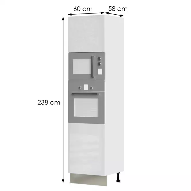 Kuchyňská skříňka Infinity K23-60-RM/5 Crystal White,2