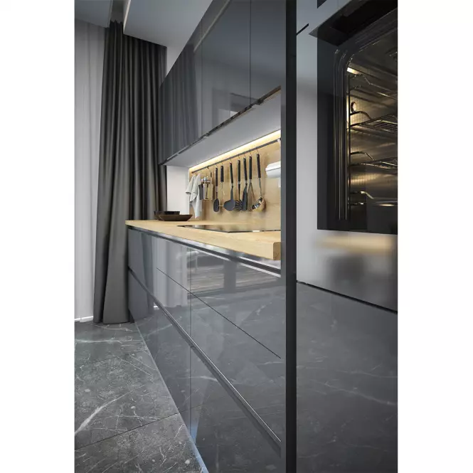 Kuchyňská skříňka Infinity K23-60-RM/5 Crystal White,8