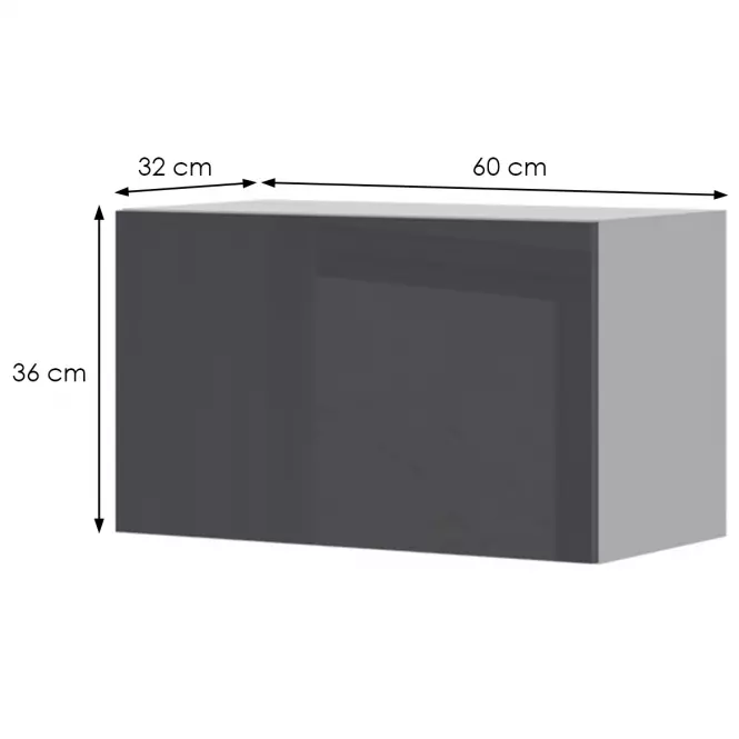 Kuchyňská skříňka Infinity V3-60-1K/5 Anthracite,2
