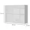 Kuchyňská skříňka Infinity V7-90-2KP/5 Crystal White,2