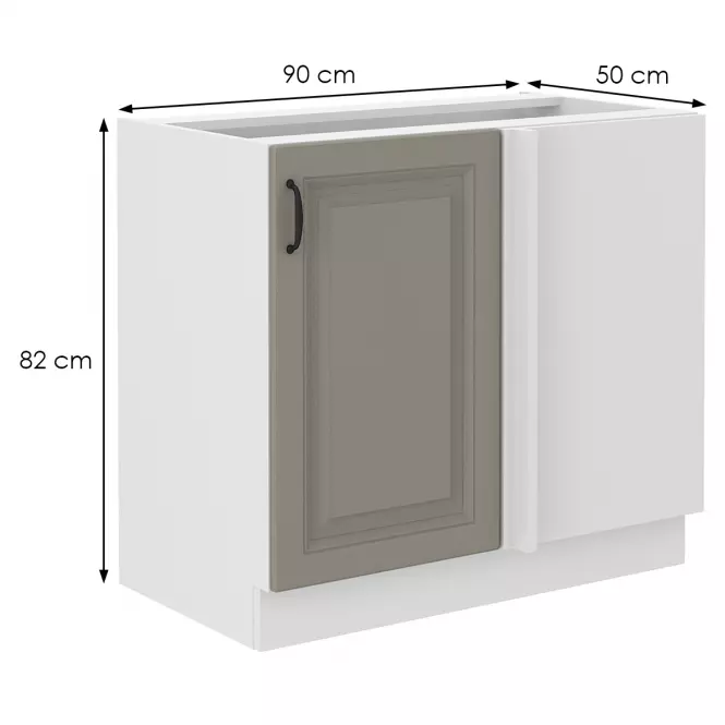 Kuchyňská Skříňka Stilo claygrey/bílá 105 ND 1F BB