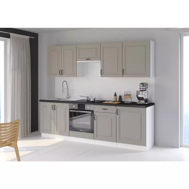 Kuchyňská Skříňka Stilo claygrey/bílá 105 ND 1F BB