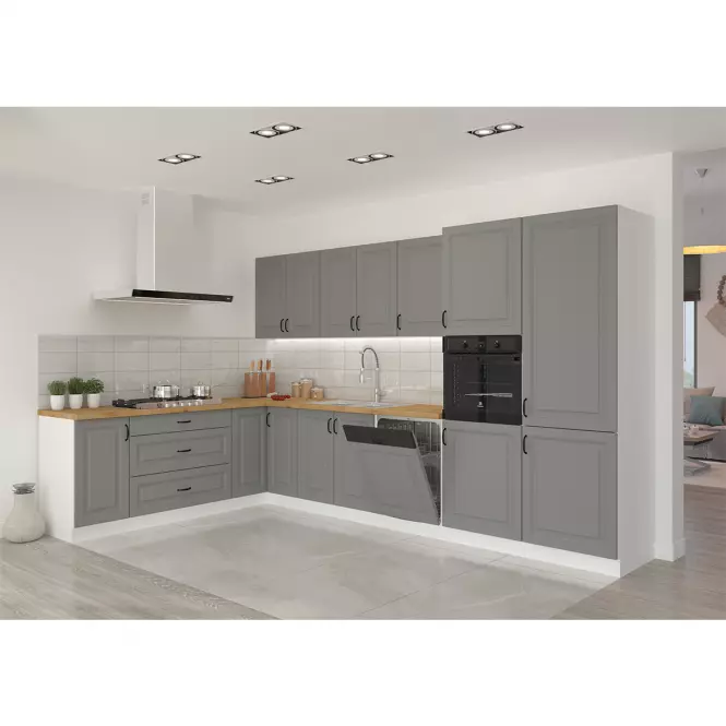 Kuchyňská Skříňka Stilo dustgrey/bílá 105 ND 1F BB,8