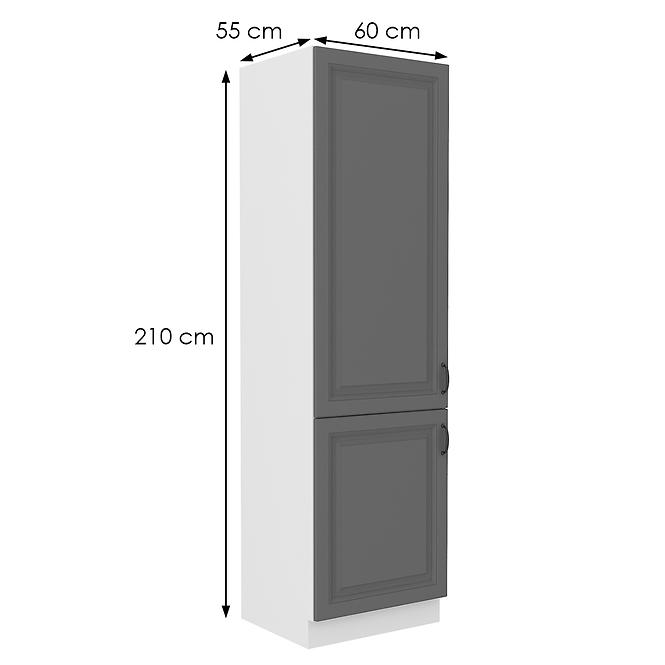 Kuchyňská Skříňka Stilo dustgrey/bílá 60LO-210 2F