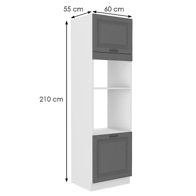 Kuchyňská Skříňka Stilo dustgrey/bílá 60DMP-210 2F,2