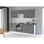 Dvířka na vestavnou myčku kuchyňská skříňka Stilo dustgrey/bílá 570x596,7