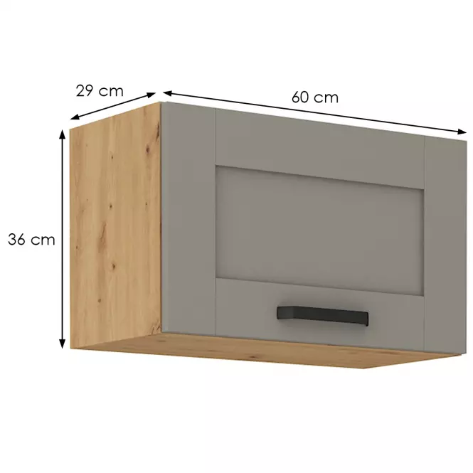 Kuchyňská skříňka Luna claygrey/artisan 60GU-36 1F,2