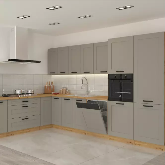 Kuchyňská skříňka Luna claygrey/artisan 60GU-36 1F,7