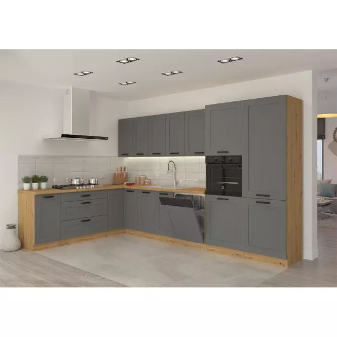 Kuchyňská skříňka Luna dustgrey/artisan 30G-72 1F,7