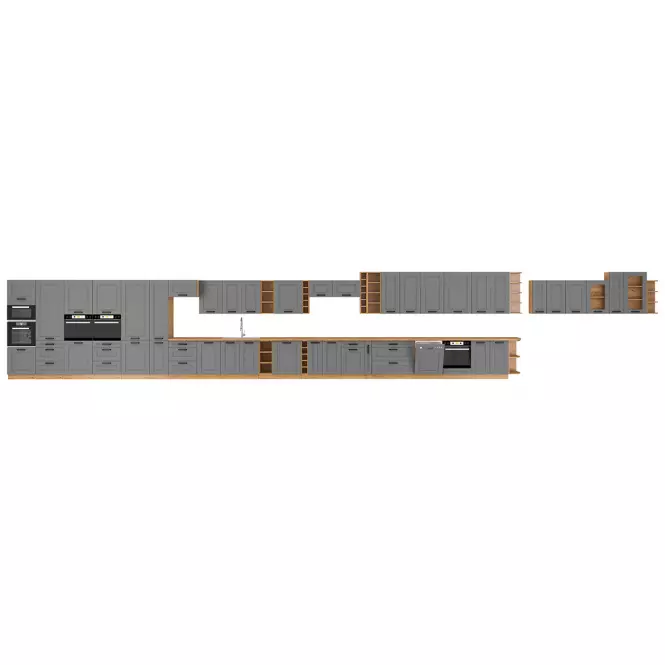Kuchyňská skříňka Luna dustgrey/artisan 50GU-36 1F,9