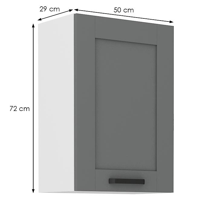 Kuchyňská skříňka Luna dustgrey/bílá 50G-72 1F