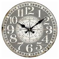 Dřevěné nástěnné hodiny HLC6037 34x34x1 cm