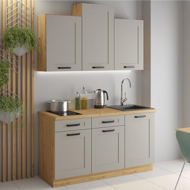 Kuchyňská skříňka Luna claygrey/artisan 80ZL 2F BB,4