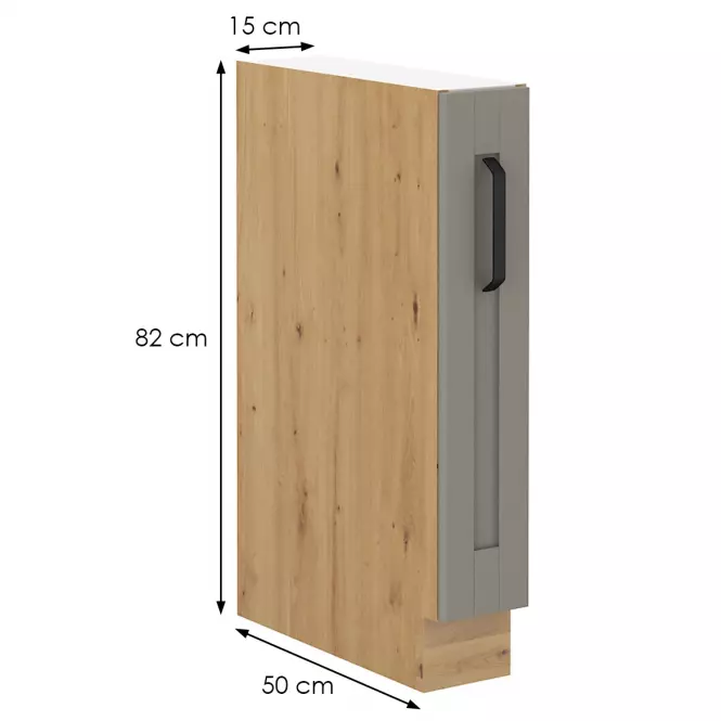 Kuchyňská skříňka Luna claygrey/artisan 15D Cargo BB,2