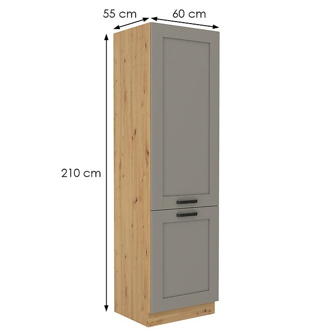 Kuchyňská skříňka Luna claygrey/artisan 60DK-210 2F