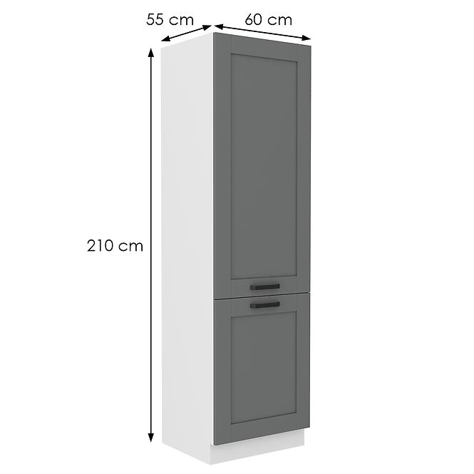 Kuchyňská skříňka Luna dustgrey/bílá 60DK-210 2F,2