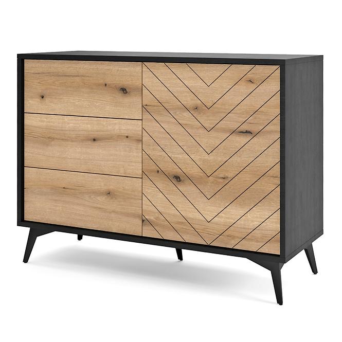 Komoda Diamond KSZ104 dub evoke/černá