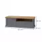 Tv Stolek Tara TV1K1F graphite/pacific walnut,2