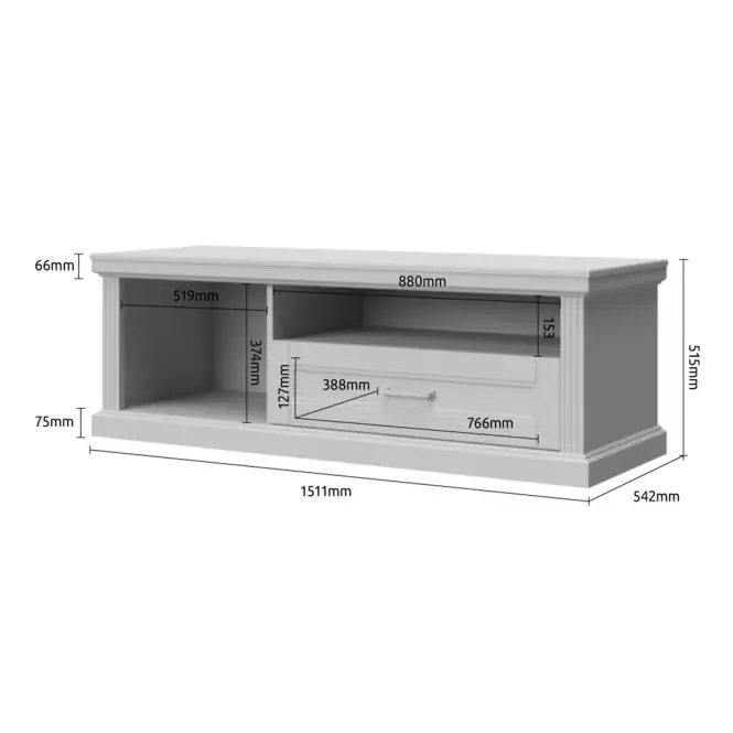 Tv Stolek Tara TV1K1F graphite/pacific walnut,3