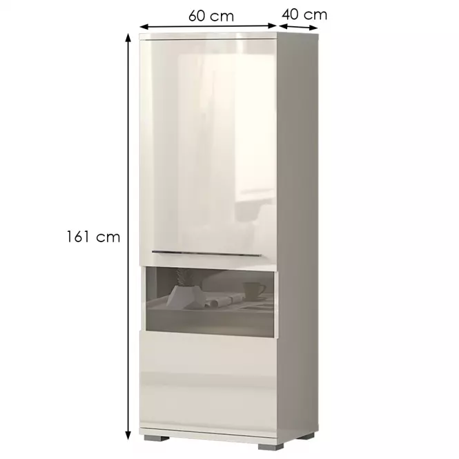 Vitrína PianoV60V-1KS/PN-71/KA/71 beige,2