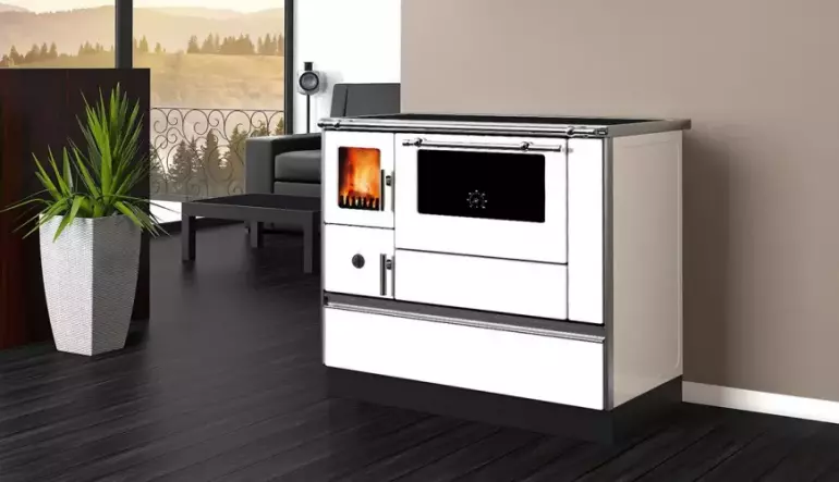 Kuchyňská kamna Dominant 90 capuccino 7kW pravá