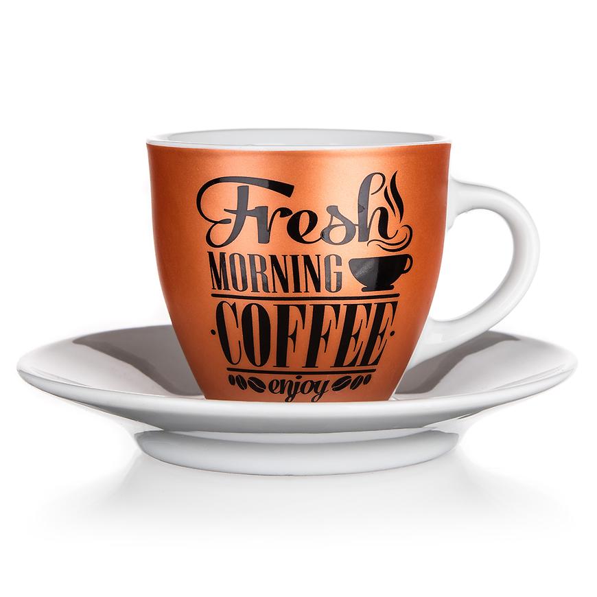 Šálek s podšálkem Fresh Morning Coffee 90ml 60325051