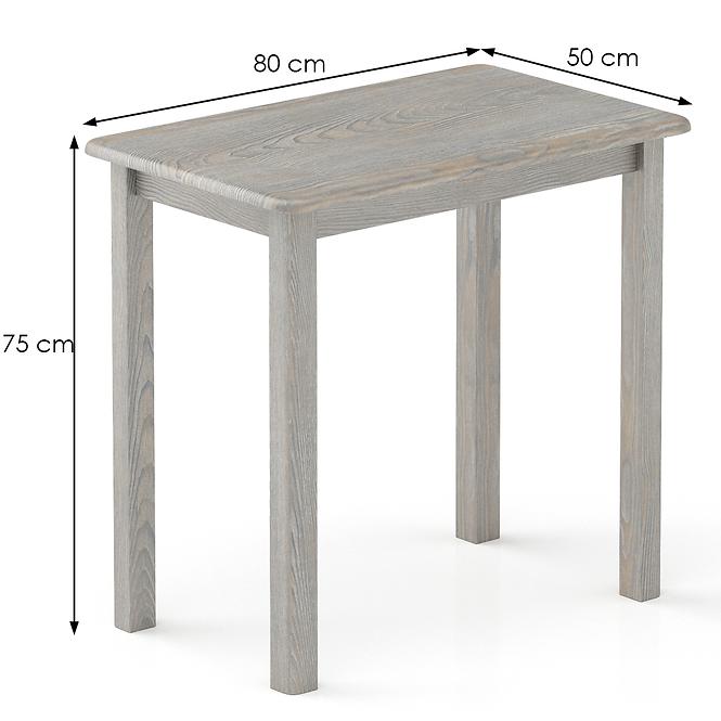 Stůl borovice ST104-80x75x50 grey