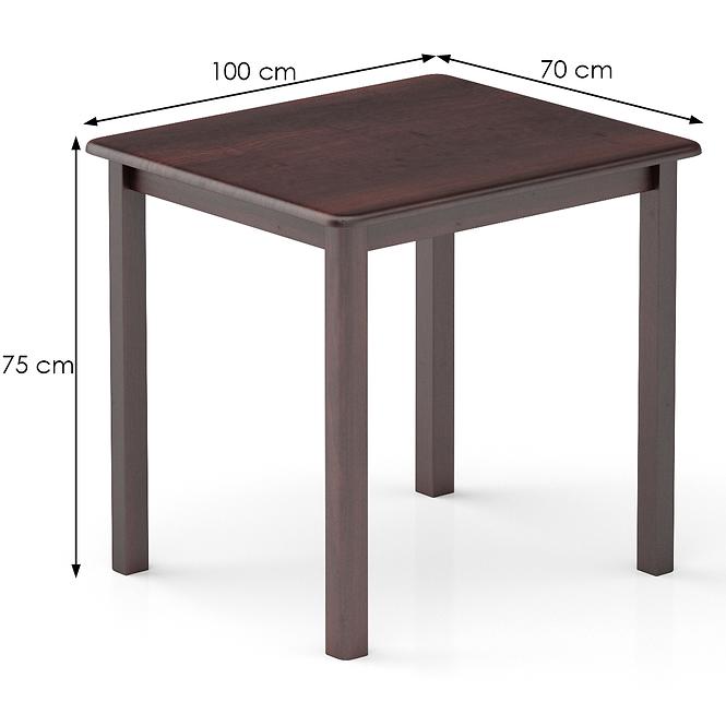 Stůl borovice ST104-100x75x70 ořech