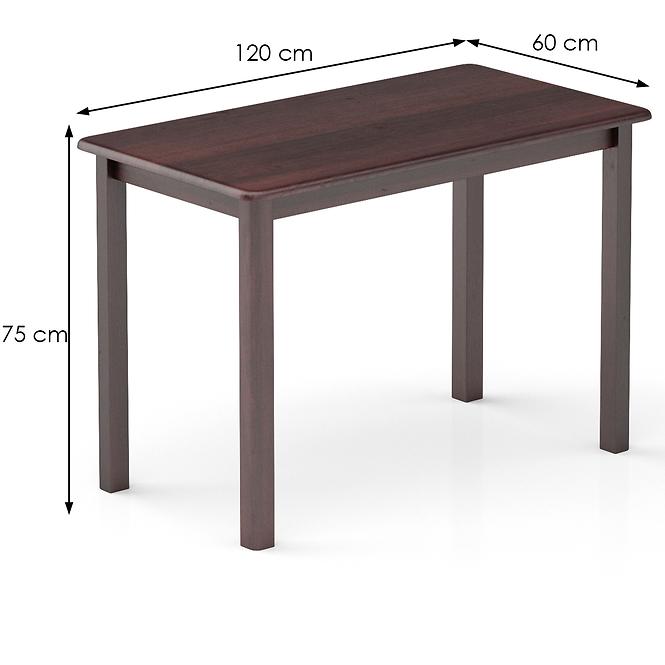 Stůl borovice ST104-120x75x60 ořech