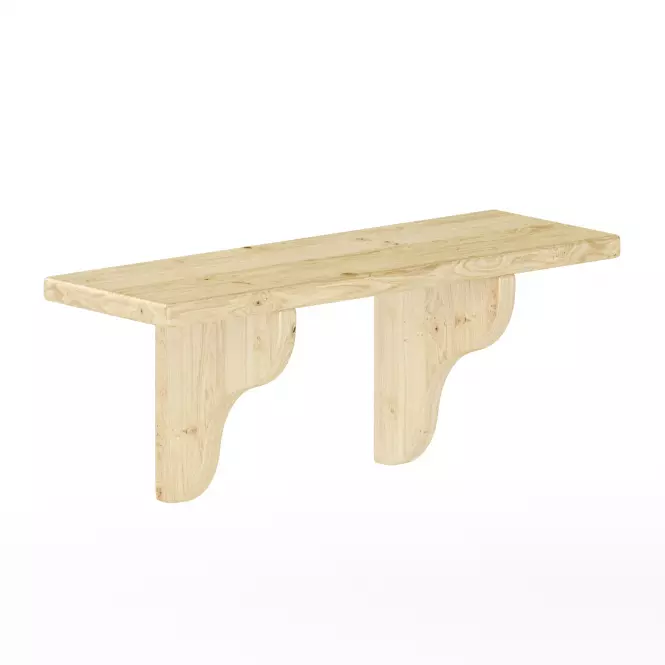 Polička borovice PK122-60x25x20 syrová,2