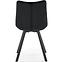 Židle K332 látka velvet/kov černá,10