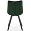 Židle K332 látka velvet/kov tmavě zelená,10