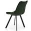 Židle K332 látka velvet/kov tmavě zelená,4