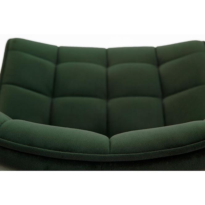 Židle K332 látka velvet/kov tmavě zelená