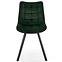 Židle K332 látka velvet/kov tmavě zelená,8