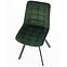 Židle K332 látka velvet/kov tmavě zelená,9