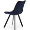 Židle K332 látka velvet/kov tmavě modráowy,4