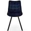 Židle K332 látka velvet/kov tmavě modráowy,8