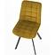 Židle K332 látka velvet/kov žlutá,8