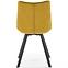 Židle K332 látka velvet/kov žlutá,9