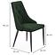 Židle K365 látka velvet/kov tmavě zelená,2