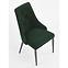 Židle K365 látka velvet/kov tmavě zelená,3