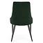 Židle K365 látka velvet/kov tmavě zelená,4