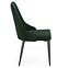 Židle K365 látka velvet/kov tmavě zelená,5