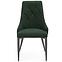 Židle K365 látka velvet/kov tmavě zelená,6